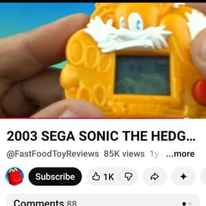 2003 Mcdonald SEGA sonic Handheld Game #6 NEW IN PACKAGE